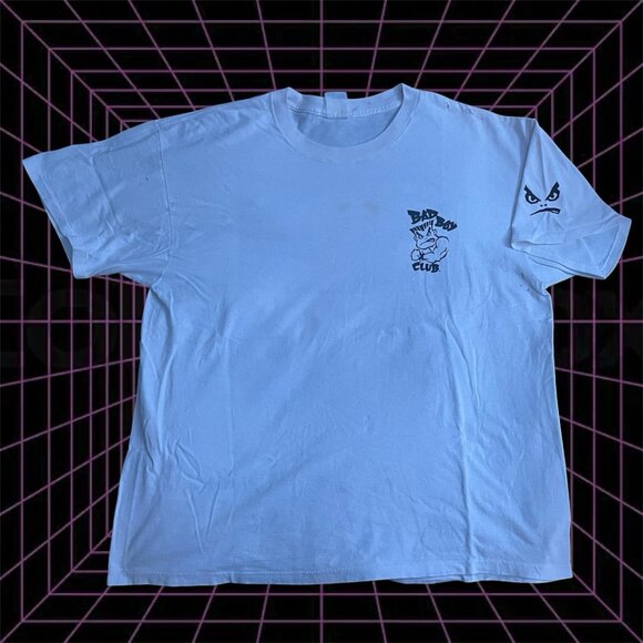 Vintage Bad Boy Club Shirt Men’s X-Large White Single Stitch "Not For Everyone" - Picture 2 of 9